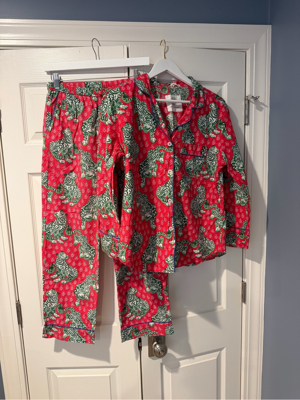 Print Fresh Tiger Print Holiday Pajama Set
